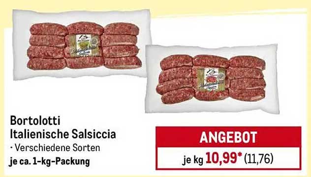 Bortolotti Italienische Salsiccia – Verschiedene Sorten