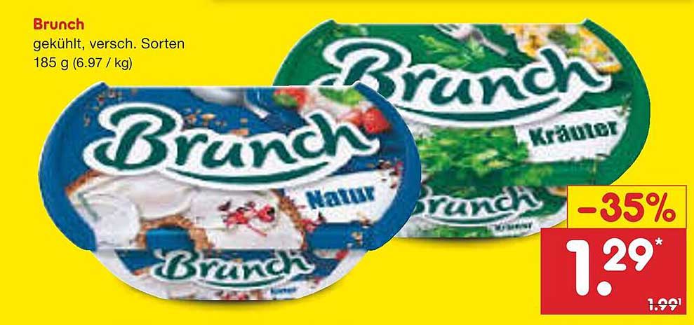 Brunch - gekühlt, verschiedene Sorten