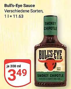 Bull's-Eye Sauce, Smokey Chipotle – 300 ml