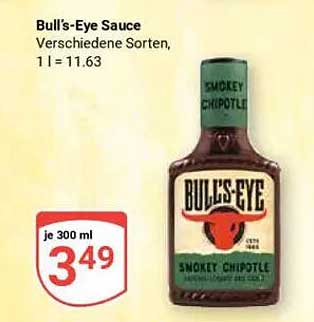 Bull's-Eye Sauce – Verschiedene Sorten, 300 ml