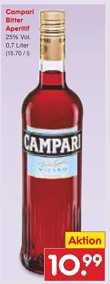 Campari Bitter Aperitif 0,7 Liter