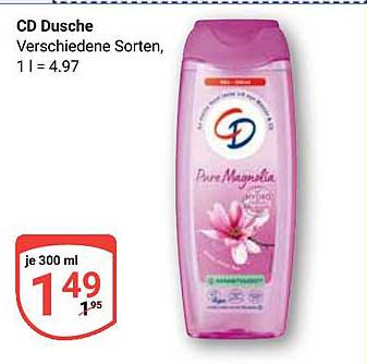 CD Dusche - Verschiedene Sorten