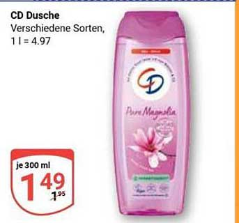 CD Dusche – Verschiedene Sorten, 300 ml für nur 1,49 €