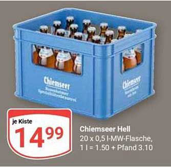 Chiemseer Hell Kiste 20 x 0,5 l-MW-Flasche
