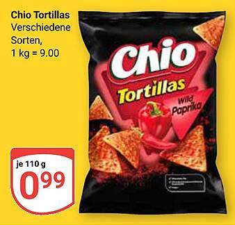 Chio Tortillas Verschiedene Sorten 110 g