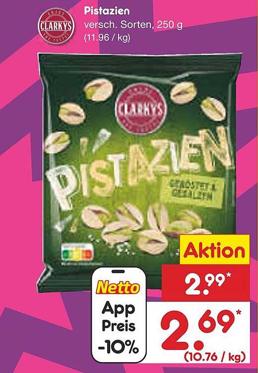 Clarky's Pistazien, 250 g