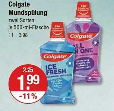 Colgate Mundspülung - Zwei Sorten je 500-ml-Flasche