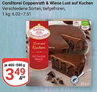 Conditorei Coppenrath & Wiese Lust auf Kuchen – Verschiedene Sorten, tiefgefroren