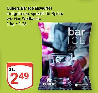 Cubers Bar Ice Eiswürfel 2 kg
