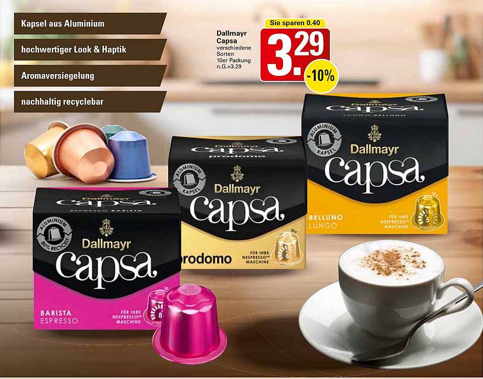 Dallmayr Capsa verschiedene Sorten 10er Packung