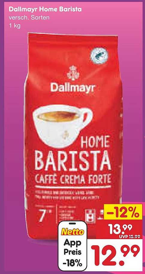 Dallmayr Home Barista Caffè Crema Forte 1 kg