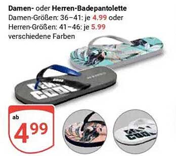 Damen- oder Herren-Badepantoletten