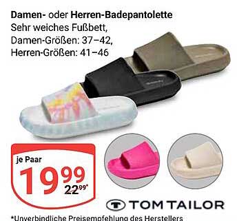 Damen- oder Herren-Badepantoletten