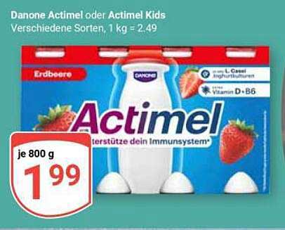Danone Actimel oder Actimel Kids - Erdbeere, 800 g