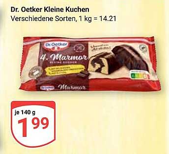 Dr. Oetker Kleine Kuchen, 140 g, verschiedene Sorten
