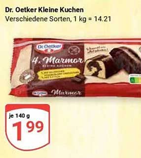 Dr. Oetker Kleine Kuchen 4-Marmorkuchen, 140 g
