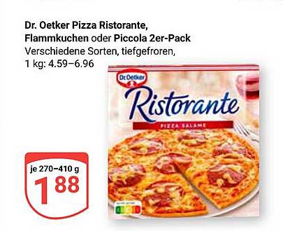 Dr. Oetker Pizza Ristorante, Flammkuchen oder Piccola 2er-Pack