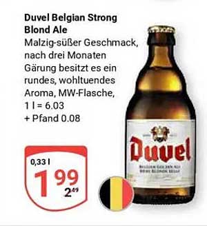 Duvel Belgian Strong Blond Ale