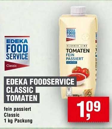 EDEKA FOOD SERVICE Classic Tomaten - fein passiert, 1 kg Packung