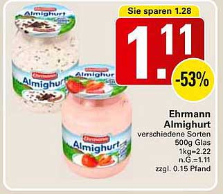 Ehrmann Almighurt 500g - Verschiedene Sorten
