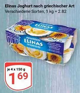 Elinas Joghurt nach griechischer Art, 4 x 150 g