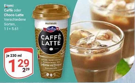 Emmi Caffè oder Choco Latte – verschiedene Sorten