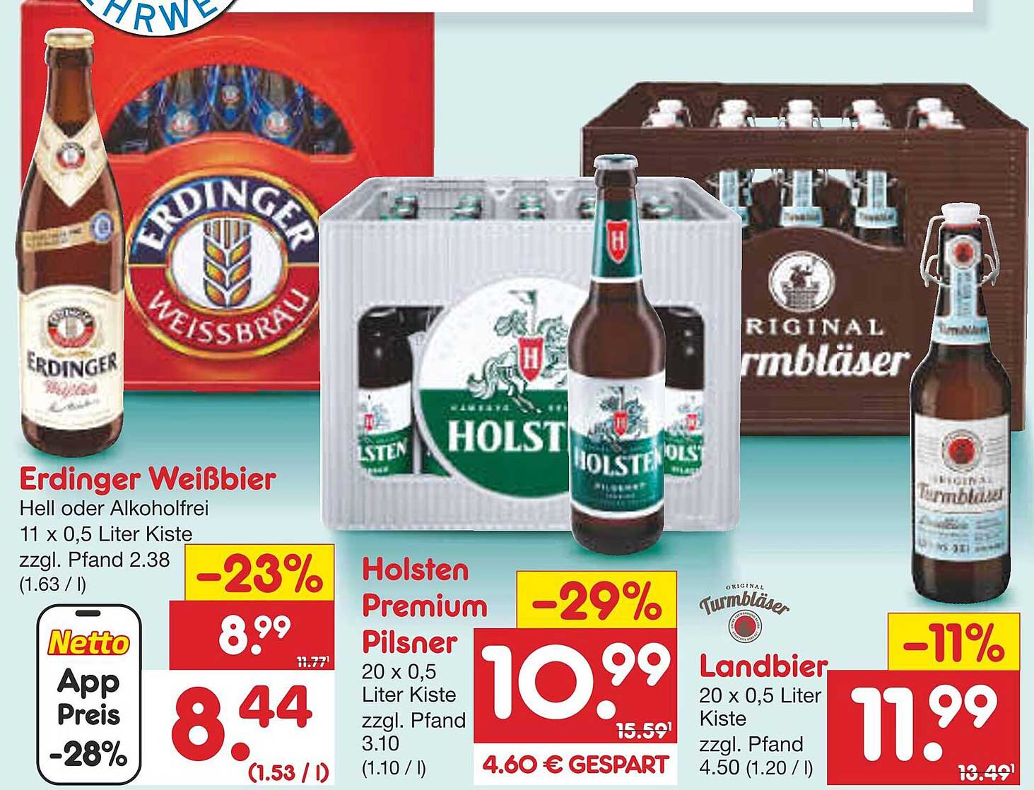 Erdinger Weißbier 11 x 0,5 Liter Kiste
