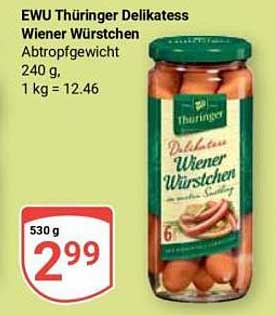 EWU Thüringer Delikatesse Wiener Würstchen