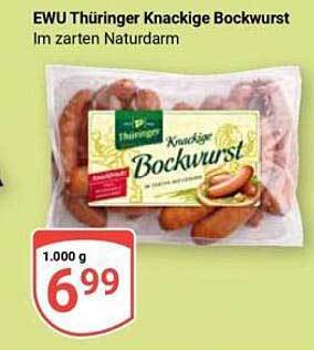 EWU Thüringer Knackige Bockwurst im zarten Naturdarm