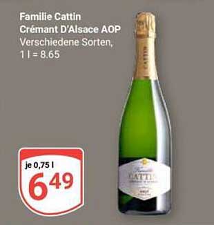 Familie Cattin Crémant D'Alsace AOP, 0,75 l