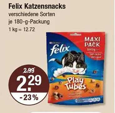 Felix Katzensnacks 180-g-Packung - verschiedene Sorten