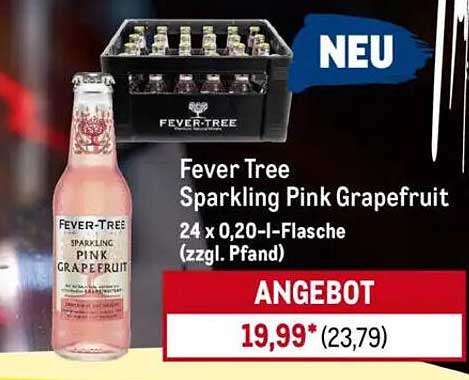 Fever Tree Sparkling Pink Grapefruit 24 x 0,20-L-Flasche