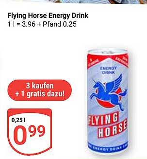 Flying Horse Energy Drink - 3 kaufen + 1 gratis dazu!