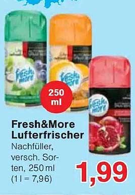 Fresh&More Luftfrischer Nachfüller, 250 ml, verschiedene Sorten