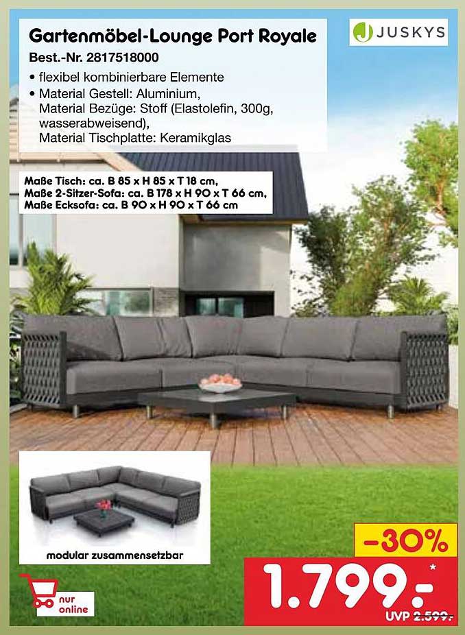 Gartenmöbel-Lounge Port Royale