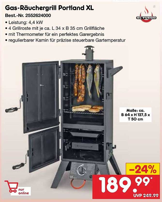 Gas-Räuchergrill Portland XL