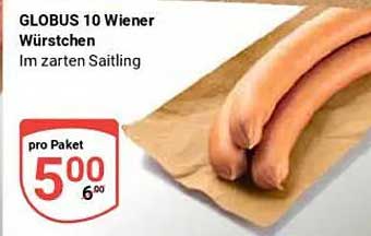 GLOBUS 10 Wiener Würstchen im zarten Saitling