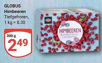 GLOBUS Himbeeren Tiefgefroren, 300 g zum Sonderpreis