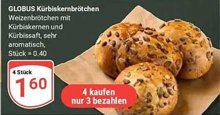 GLOBUS Kürbiskernbrötchen
