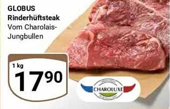 GLOBUS Rinderhüftsteak Vom Charolais-Jungbullen