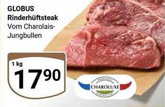 GLOBUS Rinderhüftsteaks vom Charolais-Jungbullen