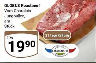 GLOBUS Roastbeef vom Charolais-Jungbullen, am Stück