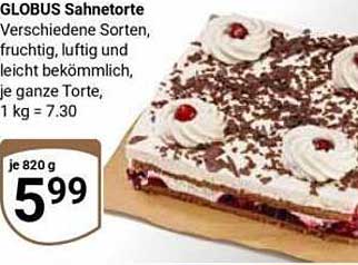 GLOBUS Sahnetorte – Fruchtig, luftig und unwiderstehlich