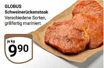 GLOBUS Schweinerückensteak - Verschiedene Sorten, grillfertig mariniert