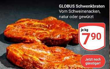 GLOBUS Schwenkbraten vom Schweinenacken, natur oder gewürzt