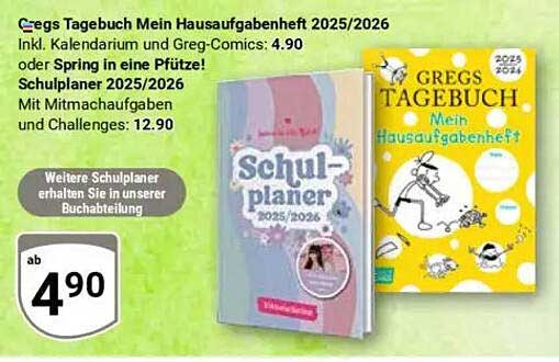 Gregs Tagebuch Mein Hausaufgabenheft 2025/2026