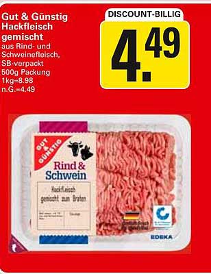 Gut & Günstig Hackfleisch gemischt 500g