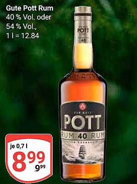 Gute Pott Rum 40% Vol.