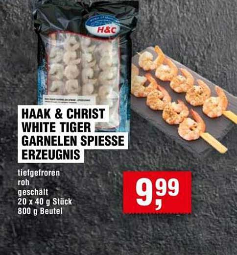 HAAK & CHRIST WHITE TIGER GARNELEN SPIESSE