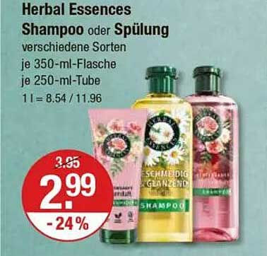 Herbal Essences Shampoo oder Spülung verschiedene Sorten je 350-ml-Flasche je 250-ml-Tube